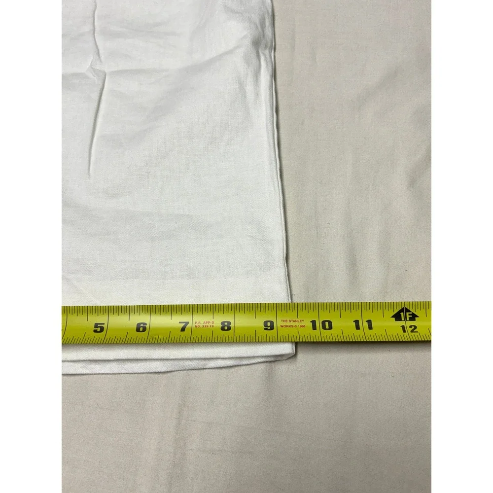 Banana‎ Republic White Linen Blend Wide Leg High Rise Pants Womens 0 W26 L30
